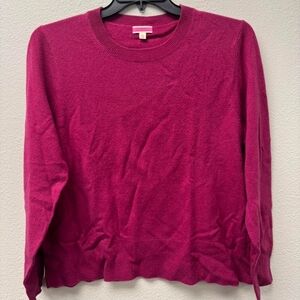 J. Crew Fuchsia 100% Cashmere Sweater